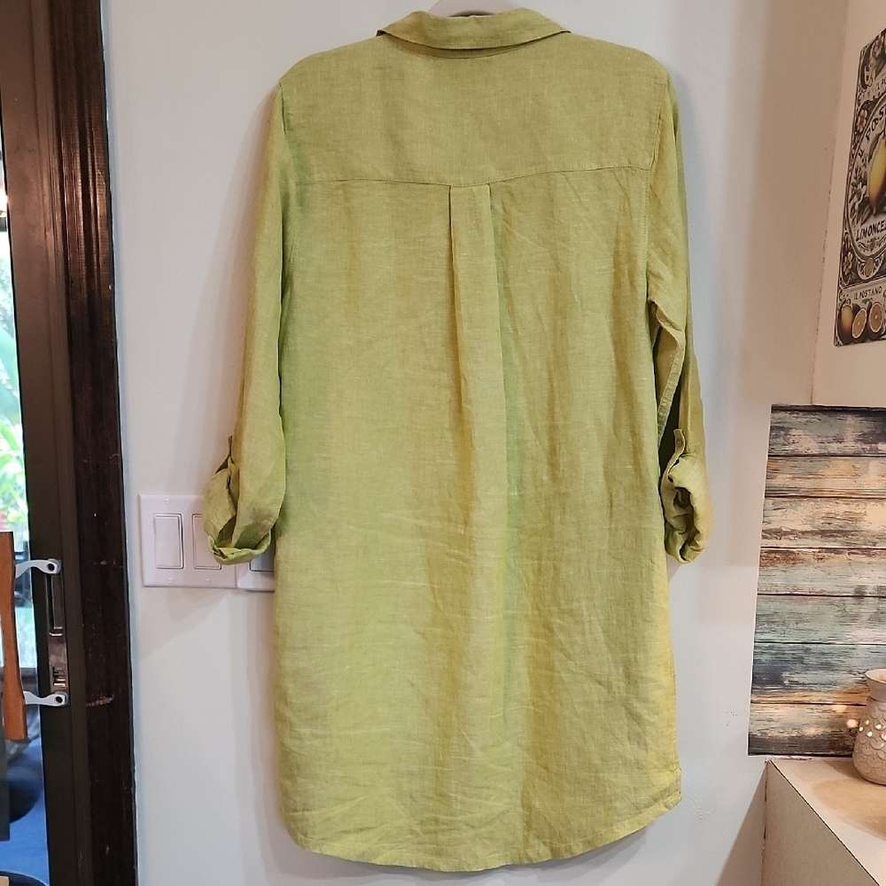 C&C California Light Green Long Sleeve Dress - Picture 6 of 6